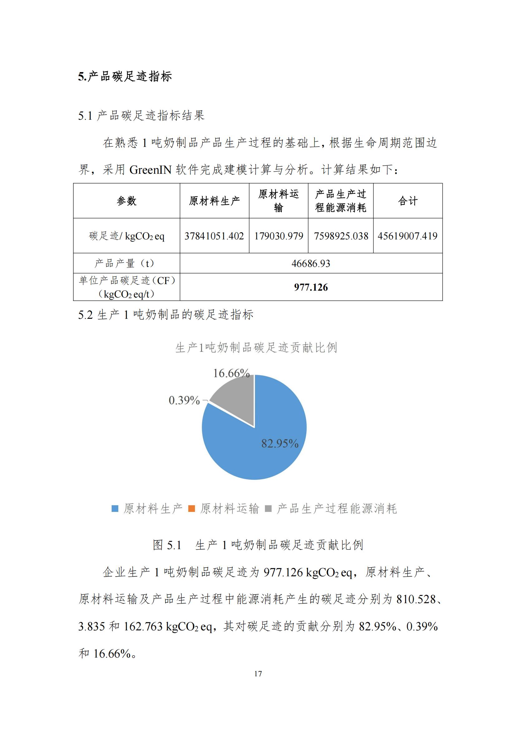 《郑州米兰app登录入口_米兰online(中国)乳制品有限公司产品碳足迹报告》公示